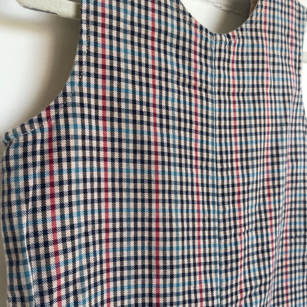 9mo Funtasia Too! Gingham Plaid Duck Embroidered Boy’s Shortall - Picture 3 of 9